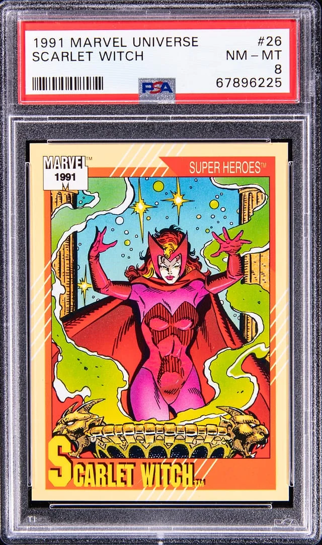 1991 Marvel Universe Scarlet Witch #26 card image