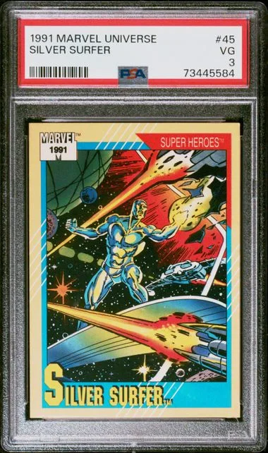 1991 Marvel Universe Silver Surfer #45 card image