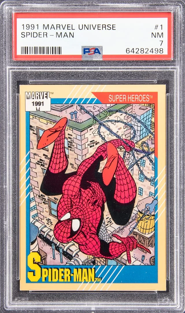 1991 Marvel Universe Spider-Man #1 card image