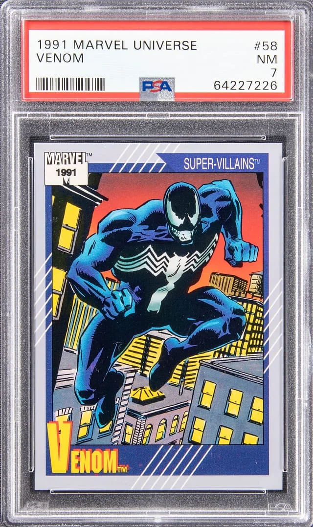 1991 Marvel Universe Venom #58 card image
