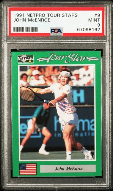 1991 Netpro Tour Stars John Mcenroe #9 card image