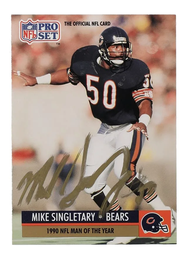 1991 NFL Pro Set Mike Singletary #5 card image
