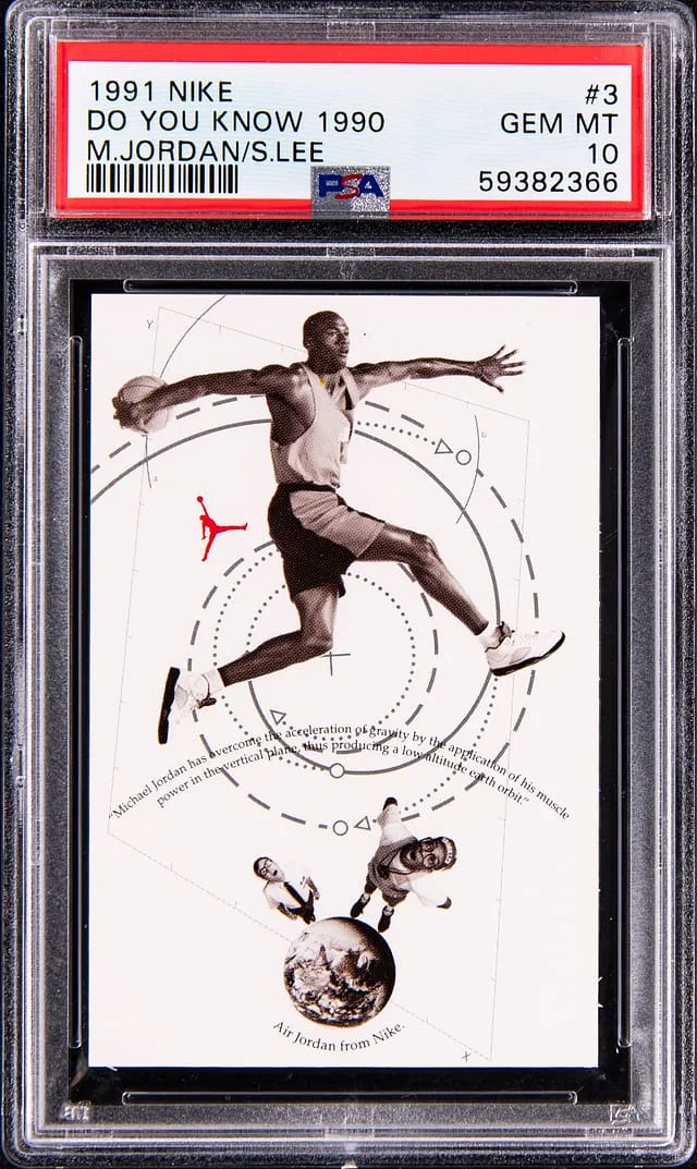 1991 Nike Do You Know 1990 Michael Jordan/Spike Lee #3 card image