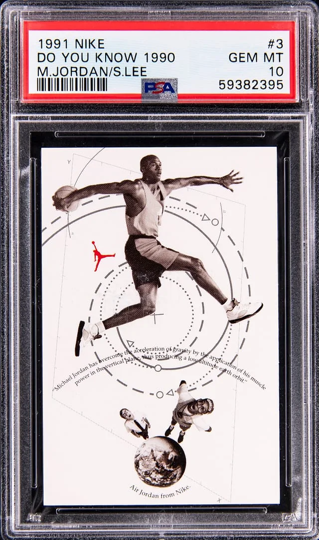 1991 Nike Do You Know 1990 Michael Jordan/Stan Lee #3 card image
