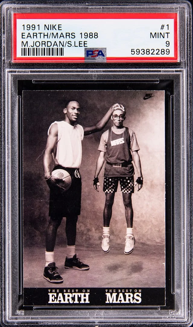 1991 Nike Earth/Mars 1988 Michael Jordan/Stan Lee #1 card image