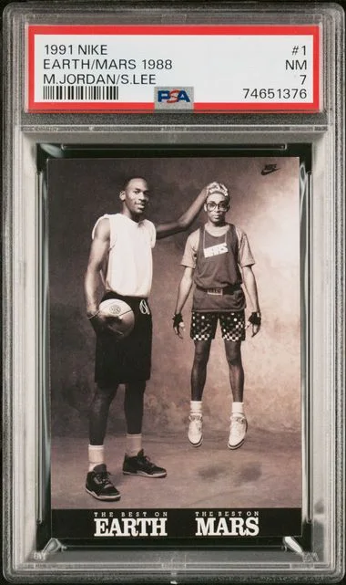 1991 Nike Michael Jordan/Spike Lee Earth/Mars 1988 #1 card image