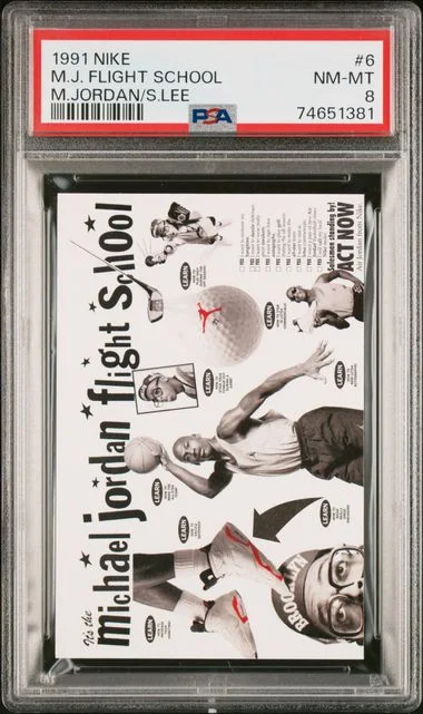 1991 Nike Michael Jordan/Spike Lee M.J. Flight School #6 card image