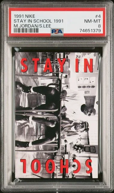 1991 Nike Michael Jordan/Spike Lee Stay In School 1991 #4 card image
