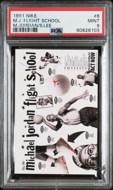 1991 Nike M.J. Flight School Michael Jordan/Spike Lee #6 card image