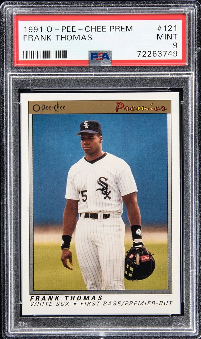 1991 O-Pee-Chee Frank Thomas Premium #121 card image