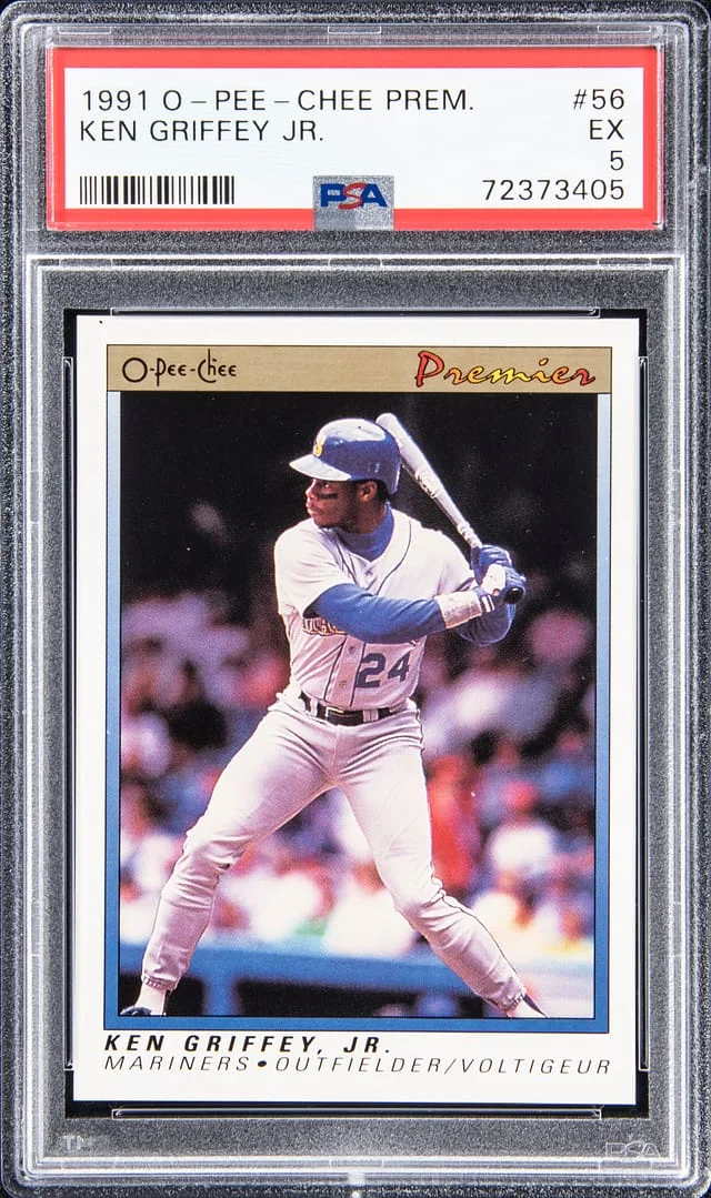 1991 O - PEE - CHEE Premier Ken Griffey Jr #56 card image