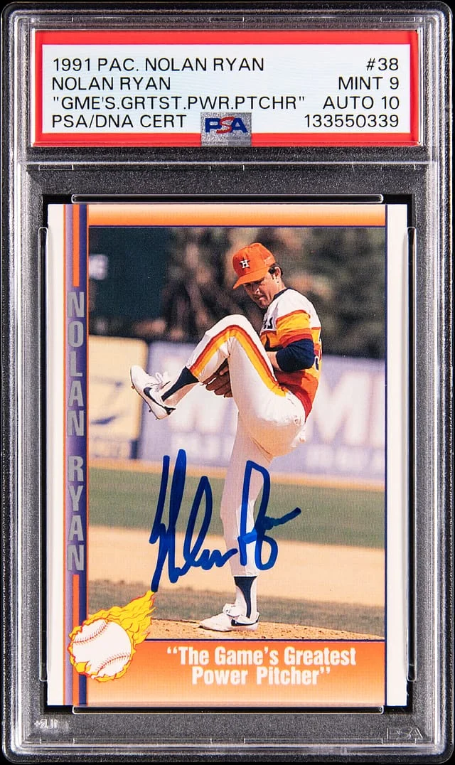 1991 Pacific Nolan Ryan The Game's Greatest Power Pitcher Nolan Ryan #38 card image