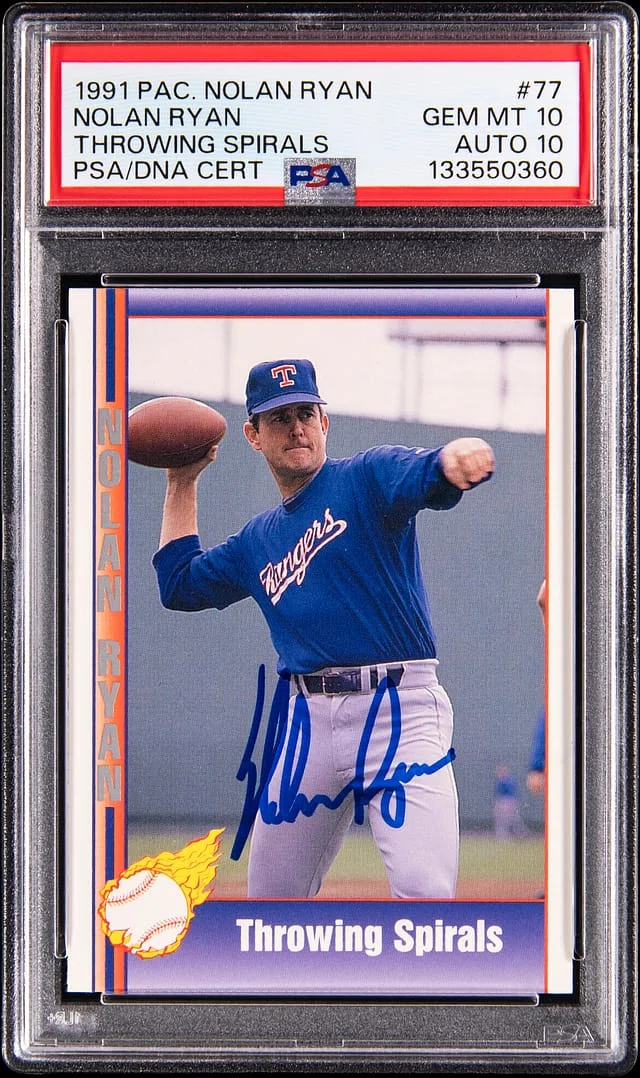 1991 Pacific Nolan Ryan Throwing Spirals Nolan Ryan #77 card image