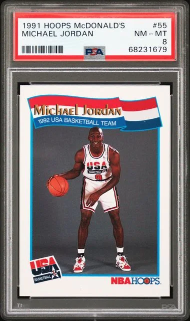 1991 Panini Hoops Michael Jordan Mcdonald's #55 card image