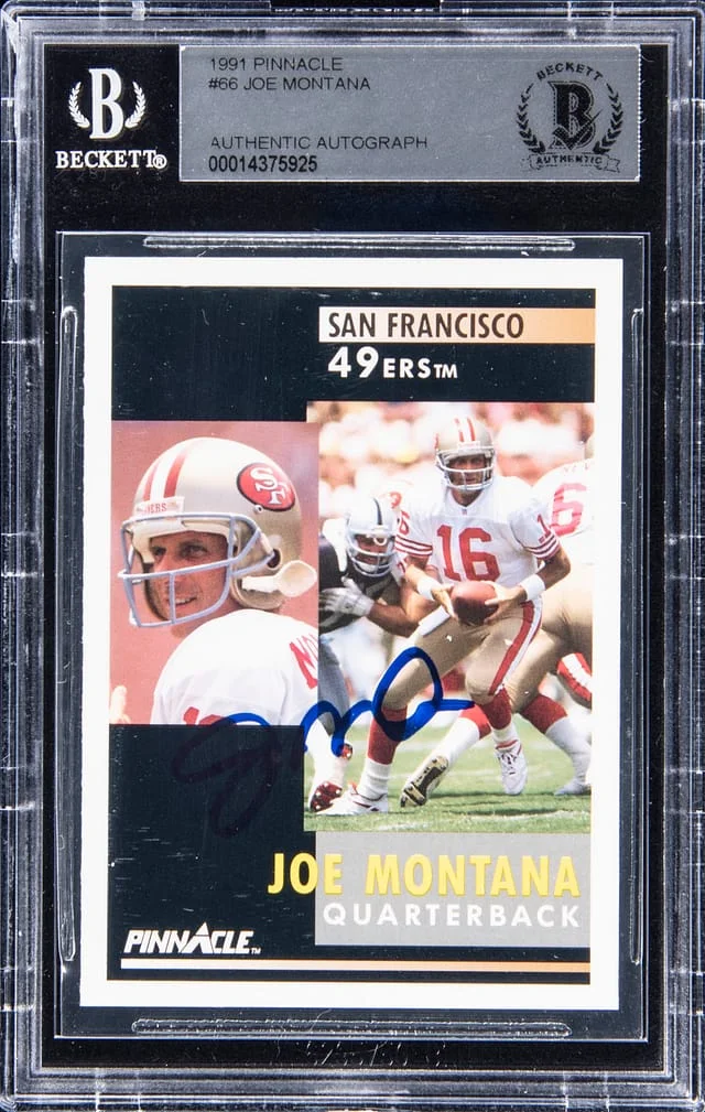 1991 Pinnacle Joe Montana #66 card image