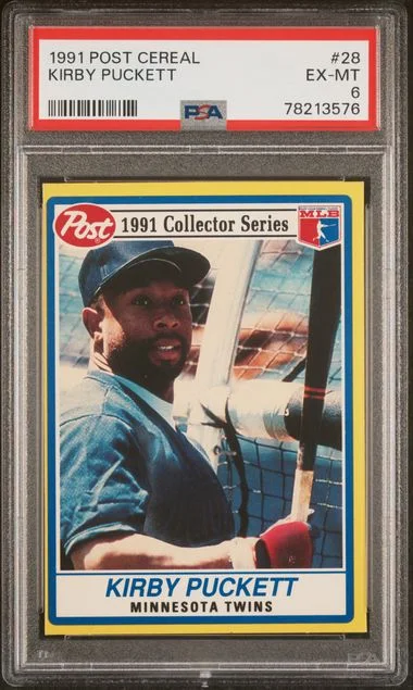 1991 Post Cereal Kirby Puckett #28 card image