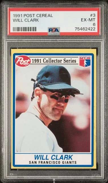 1991 Post Cereal Will Clark #3 card image