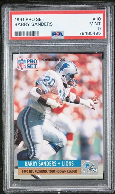 1991 Pro Set Barry Sanders #10 card image