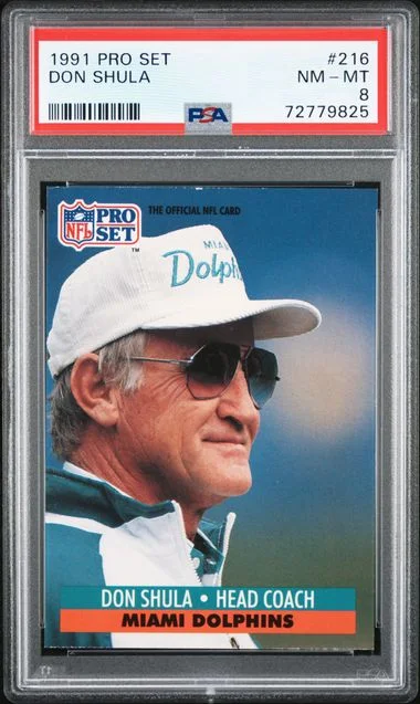 1991 Pro Set Don Shula #216 card image