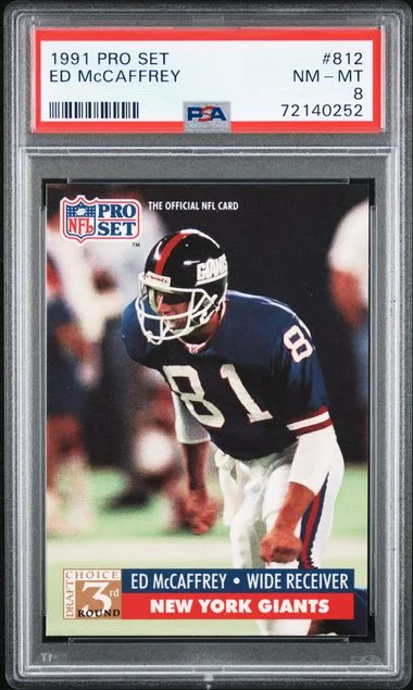 1991 Pro Set Ed McCaffrey #812 card image
