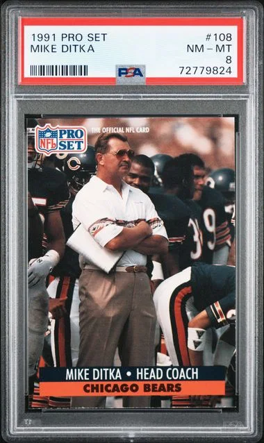 1991 Pro Set Mike Ditka #108 card image