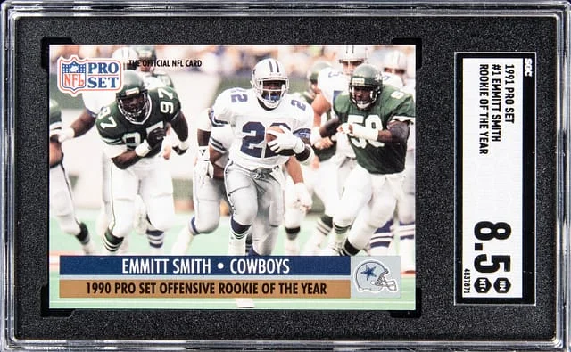 1991 Pro Set Of The Year Emmitt Smith #1 card image
