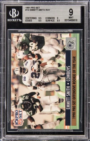 1991 Pro Set Offensive Of The Year Emmitt Smith #1 card image