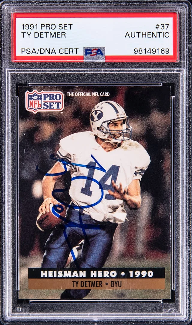 1991 Pro Set Ty Detmer #37 card image