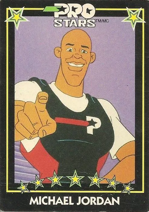 1991 Pro Stars Cartoon Show Michael Jordan #NNO card image