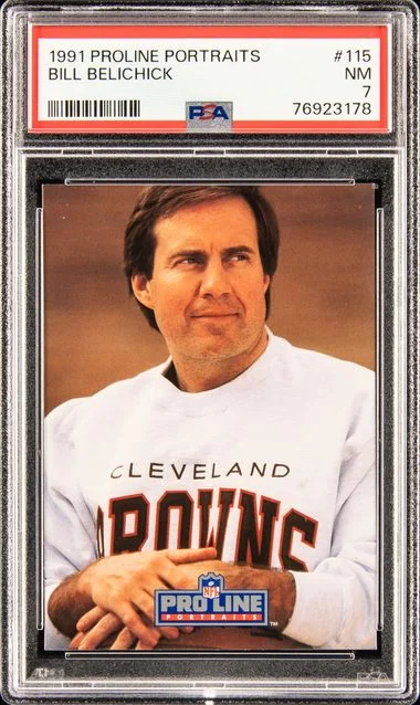 1991 Proline Portraits Bill Belichick #115 card image