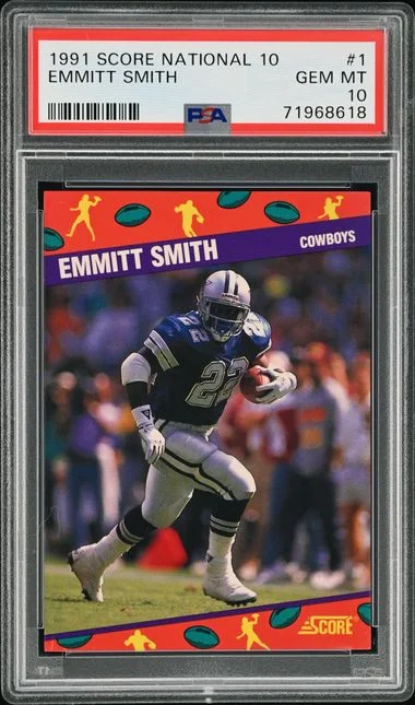 1991 Score 1 Emmitt Smith National #10 card image