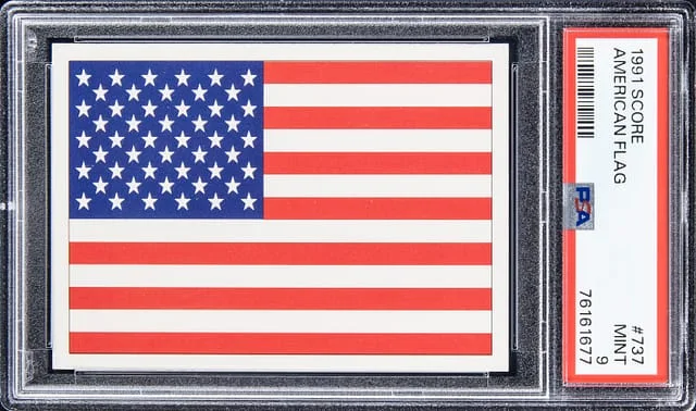 1991 Score American Flag #737 card image