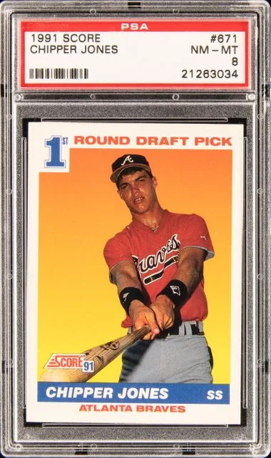 1991 Score Chipper Jones #671 card image