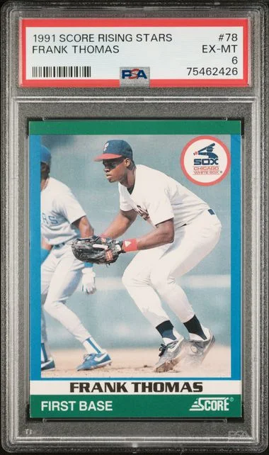 1991 Score Frank Thomas Rising Stars #78 card image