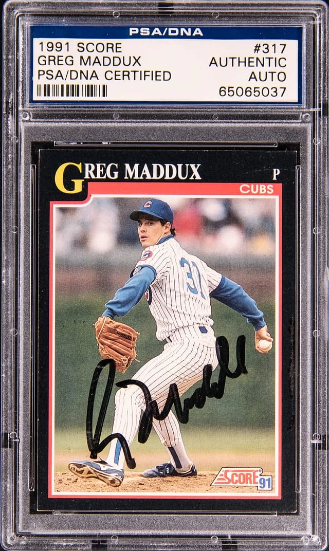 1991 Score Greg Madduz #317 card image