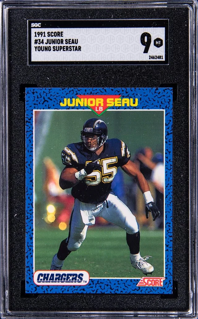 1991 Score Junior Seau Young Superstar #34 card image