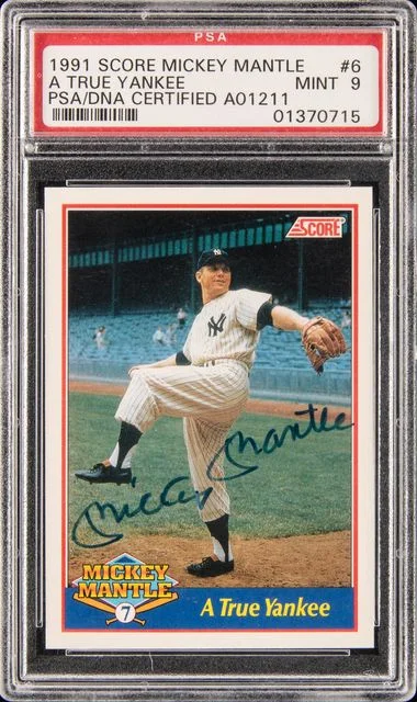 1991 Score Mickey Mantle A True Yankee #6 card image