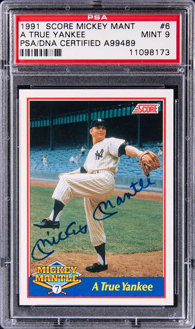 1991 Score Mickey Mantle, A True Yankee #6 card image
