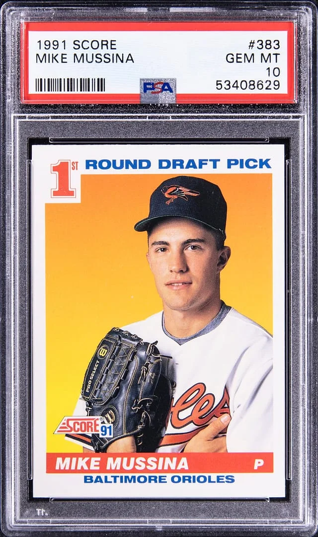 1991 Score Mike Mussina 1st Round Draft Pick #383 card image