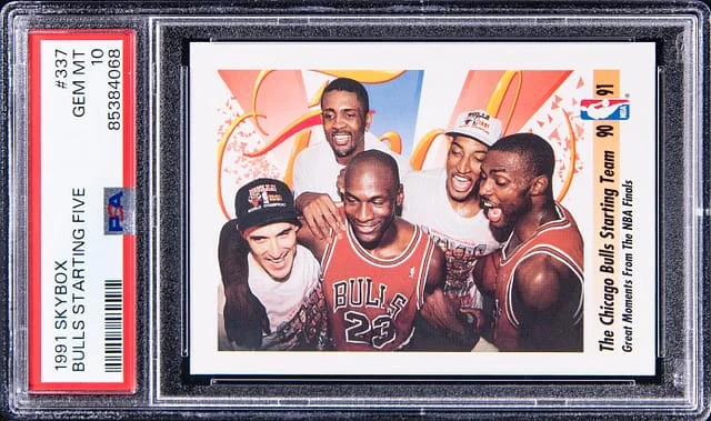 1991 SkyBox Chicago Bulls Starting Five #337 card image