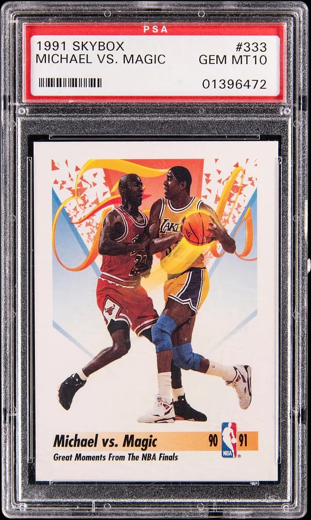 1991 SkyBox Michael Jordan vs. Magic Johnson #333 card image