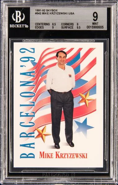 1991 SkyBox Mike Krzyzewski USA #542 card image