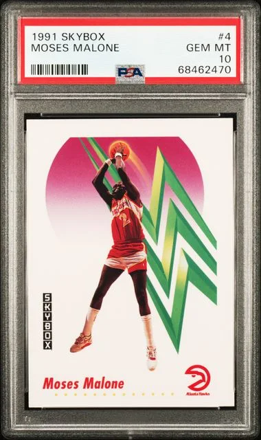 1991 SkyBox Moses Malone #4 card image