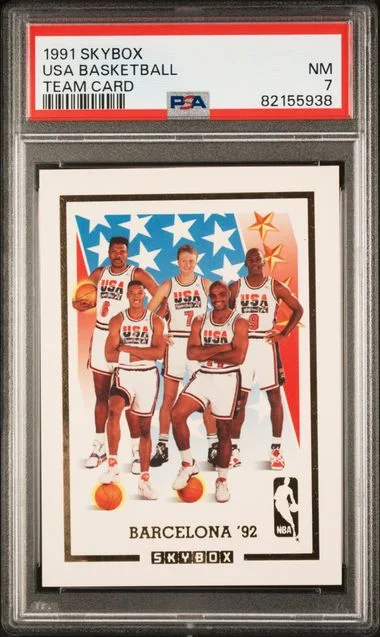 1991 SkyBox Team Card USA Basketball #no-number card image