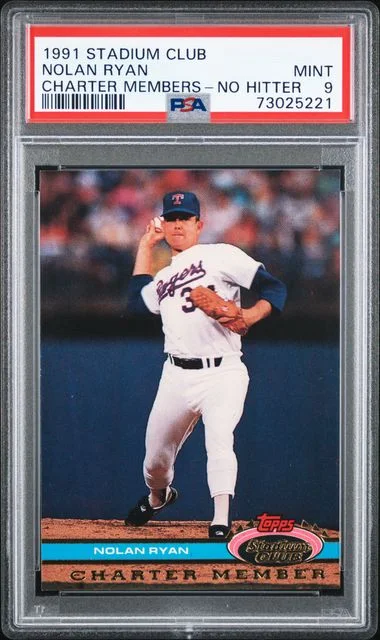 1991 Stadium Club Charter Members No Hitter Nolan Ryan #no-number card image