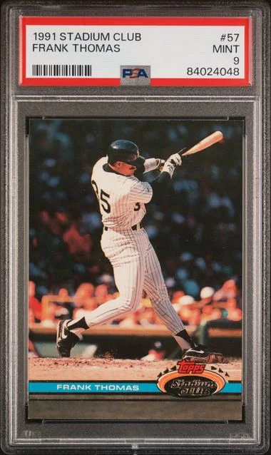 1991 Stadium Club Frank Thomas #57 card image