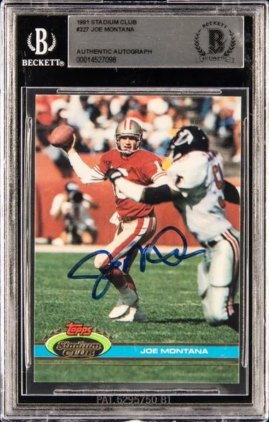 1991 Stadium Club Joe Montana #327 card image