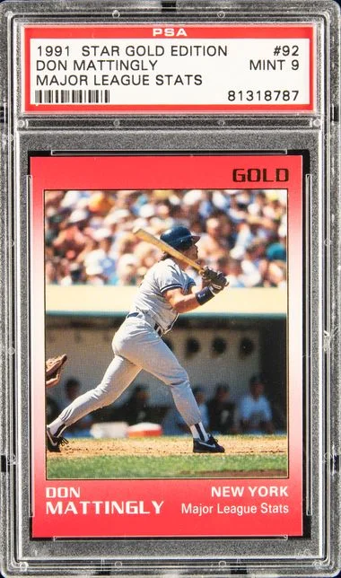 1991 Star Gold Edition Major League Stats Don Mattingly #92 card image