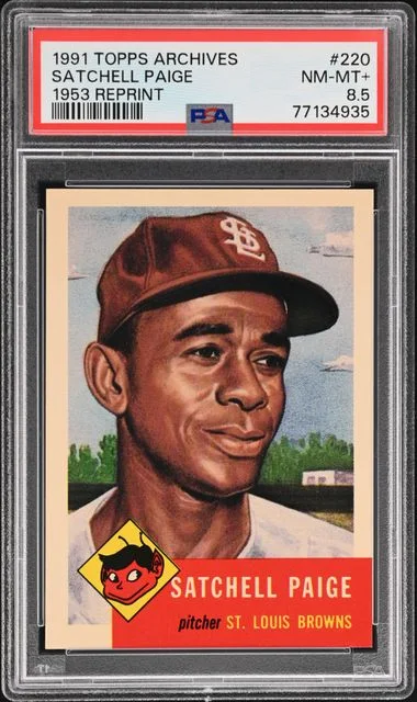 1991 Topps Archives Satchell Paige 1953 Reprint #220 card image
