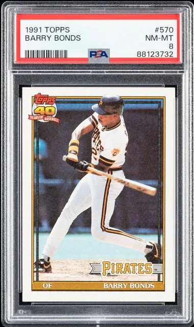1991 Topps Barry Bonds #570 card image